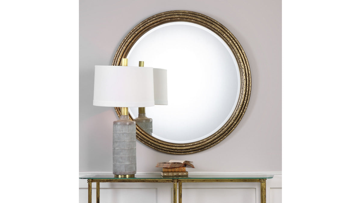 Spera - Round Mirror - Gold