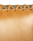 Lina - Chair - Leather And Linen Set of 2 - Light Brown