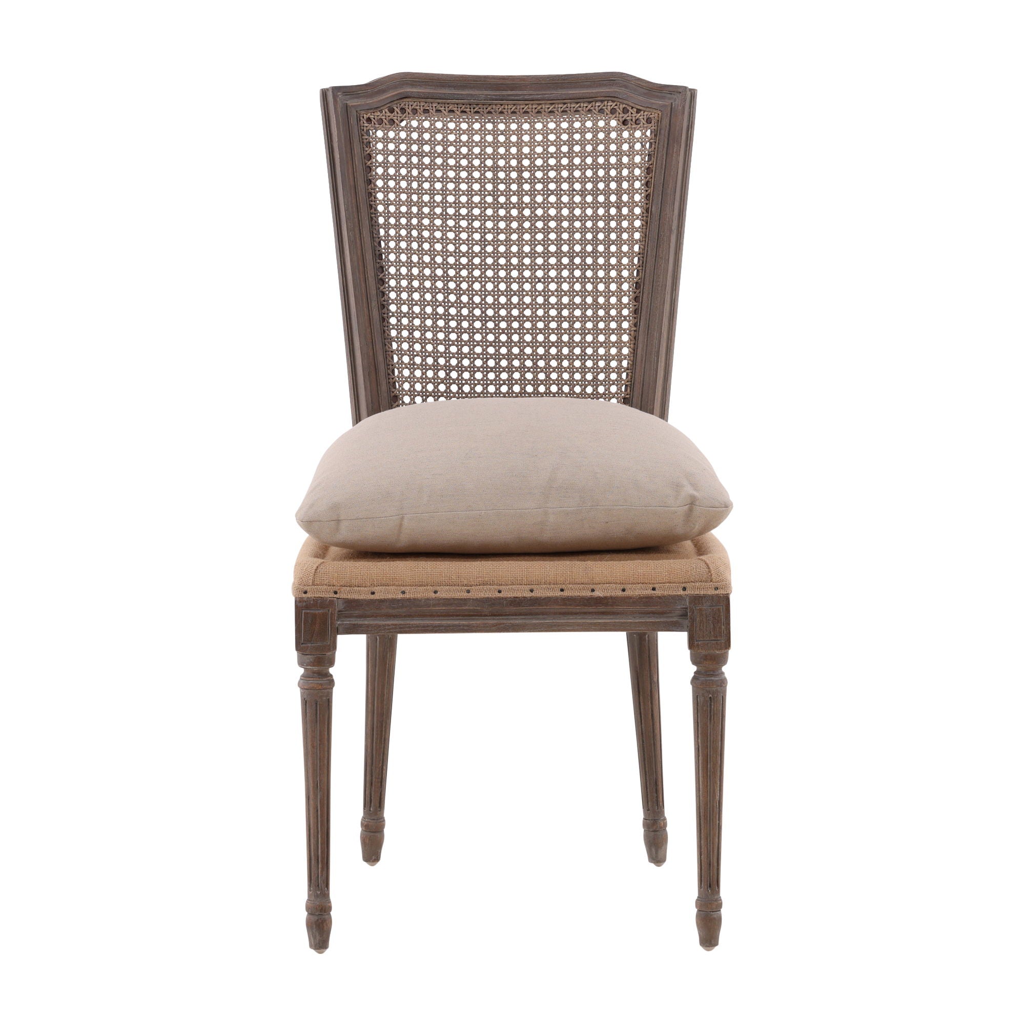 Morton - Dining Side Chair - Dark Brown / Beige