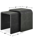 Interpose - Nesting Side Table (Set of 2) - Black