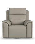 Vernon - Power Swivel Gliding Recliner With Power Headrest, Lumbar, Heat & Massage
