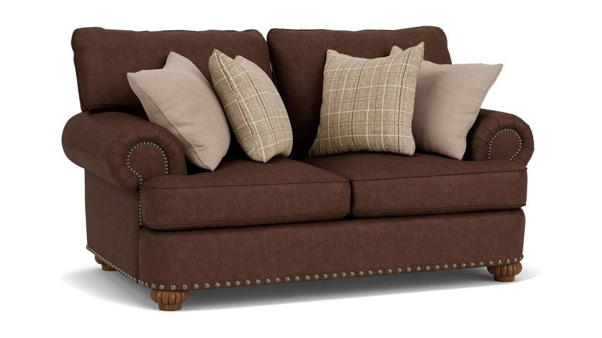 Patterson - Fabric Loveseat, Nailhead Trim