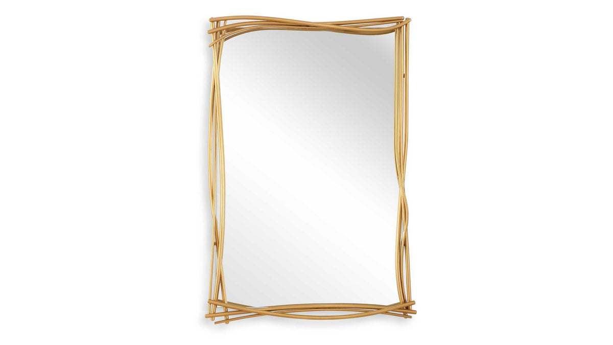 Curved Branches - Mirror - Gold