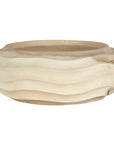 Waveform - Bleached Wood Bowl - Beige