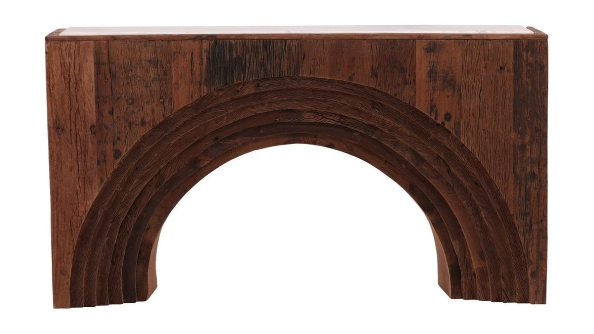 Cole - Console - Dark Brown / Beige