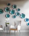 Abella - Ceramic Flowers (Set of 3) - Blue
