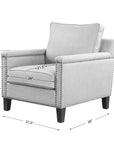 Charlotta - Accent Chair - Sea Mist