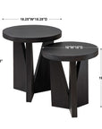 Nadette - Nesting Tables (Set of 2) - Black