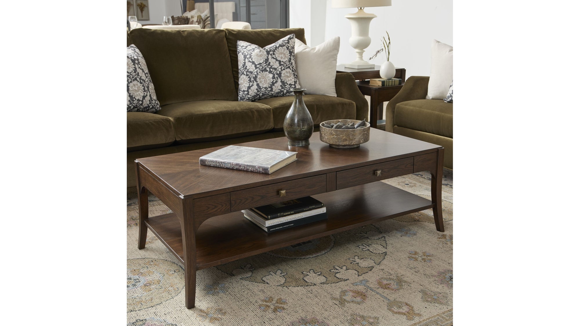 Sylvie - Rectangular Coffee Table - Dark Brown