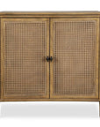 Coast - 2 Door Rattan Cabinet - Woodtone