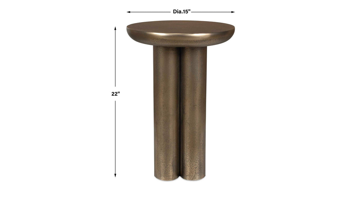 Thorp - Outdoor Accent Table - Brass