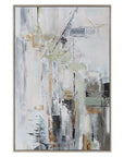 Natural Springs - Hand Painted Canvas Art - Light Gray