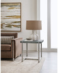 Chapman - Mixed Media End Table - Pearl Silver