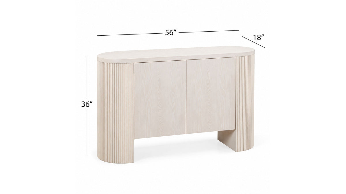 Lena - Server - Washed White Oak