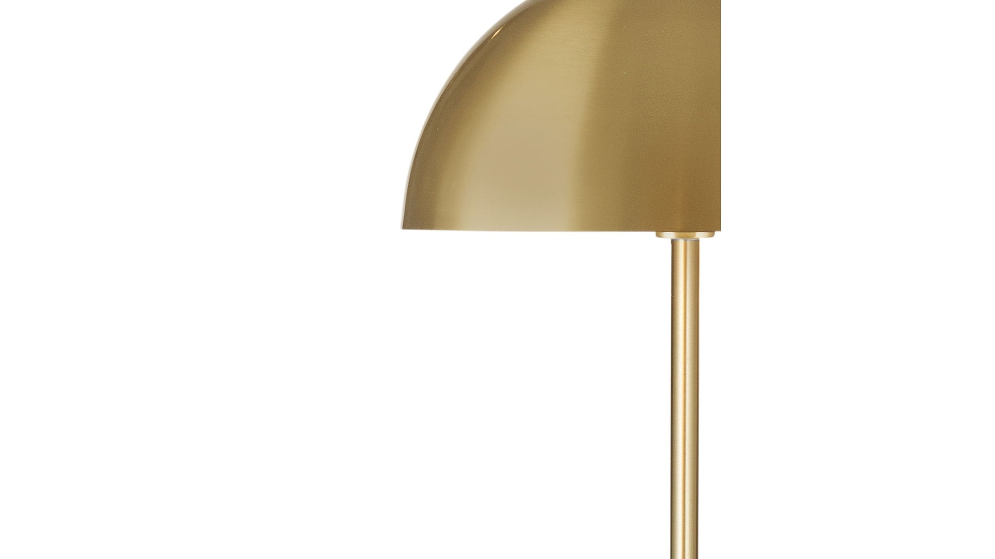 Loraine - Floor Lamp - White / Brass