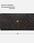 Faulkner - 4 Door Cabinet - Black