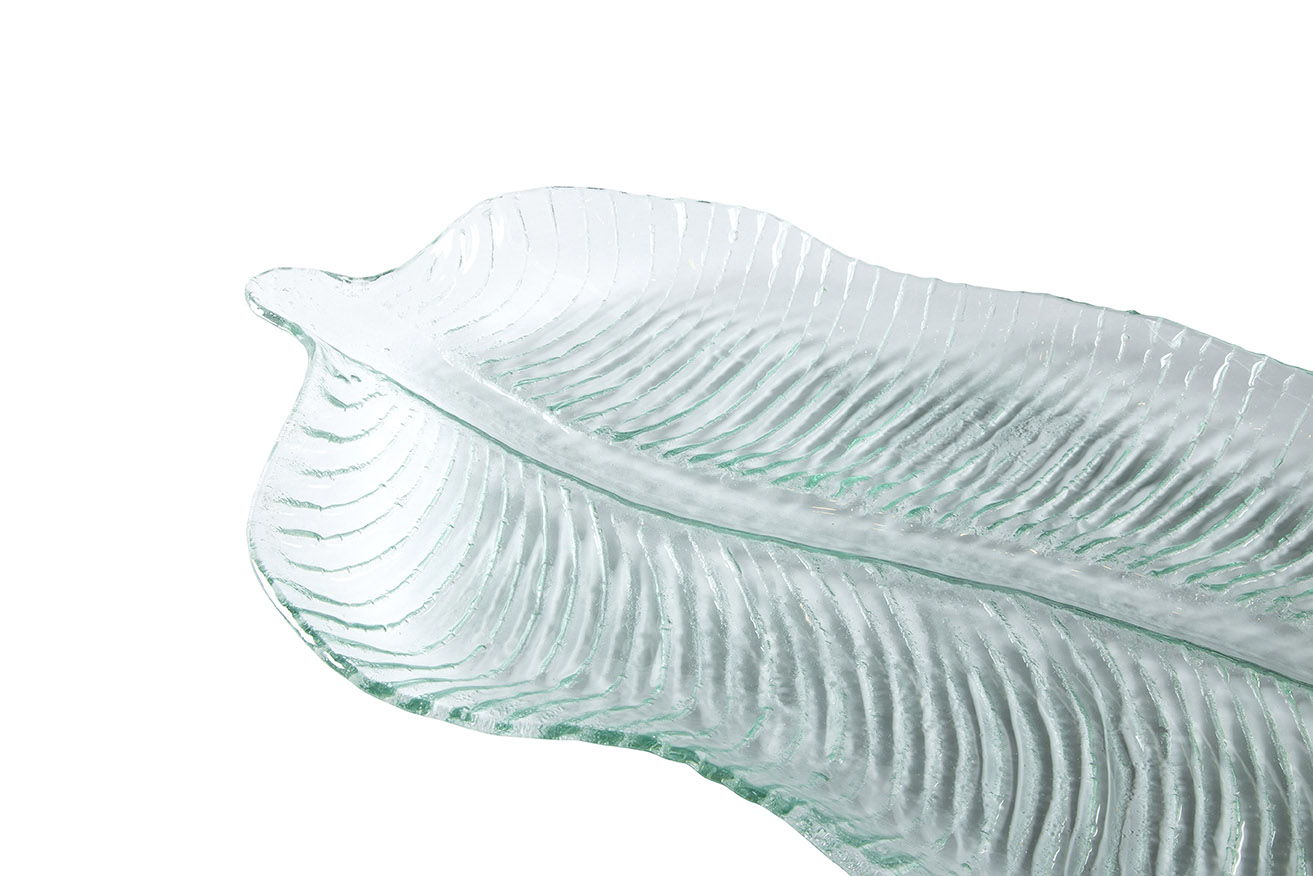Glass Platter - Pearl Silver