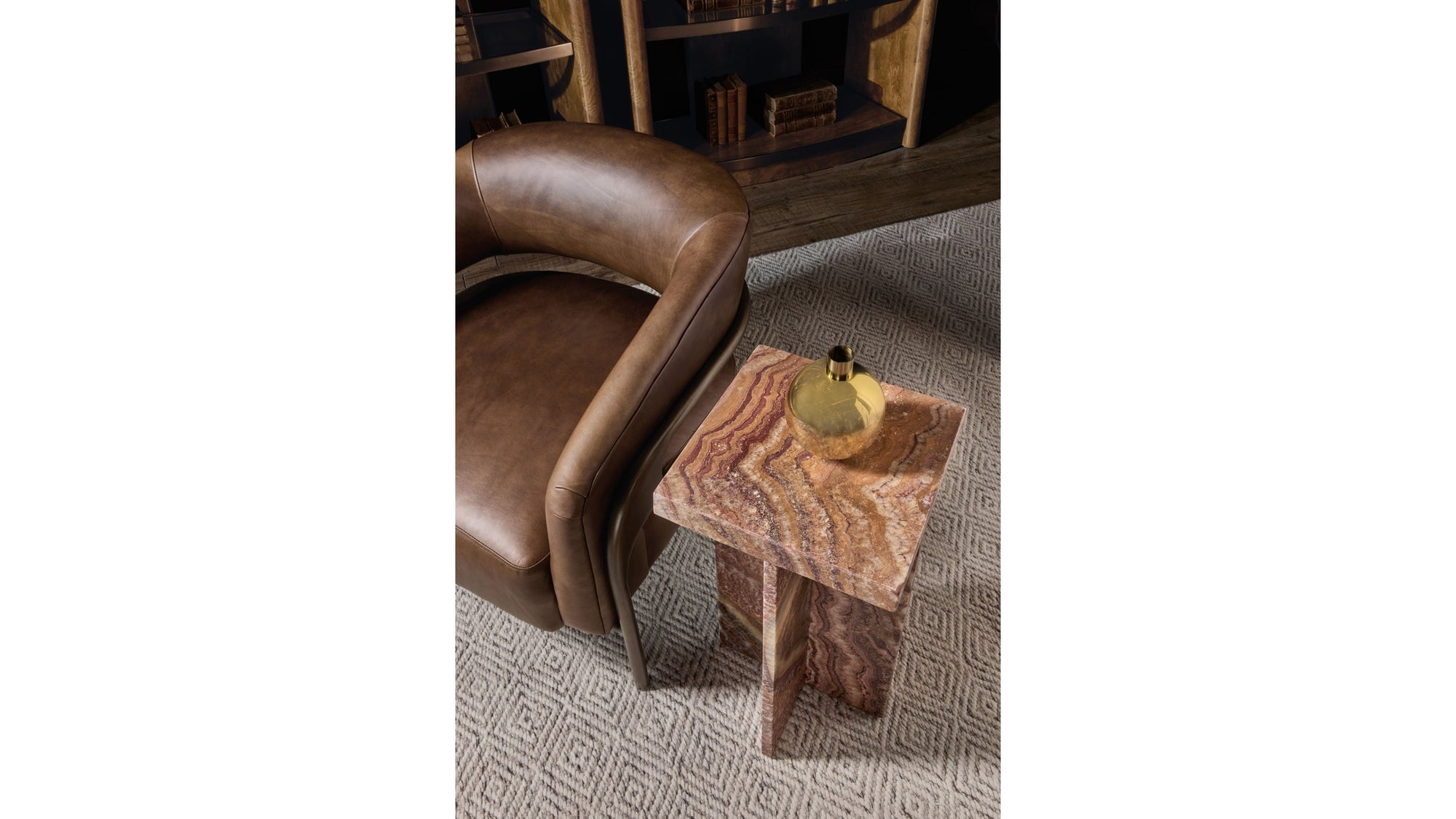 Melange - Romano Etagere - Dark Brown
