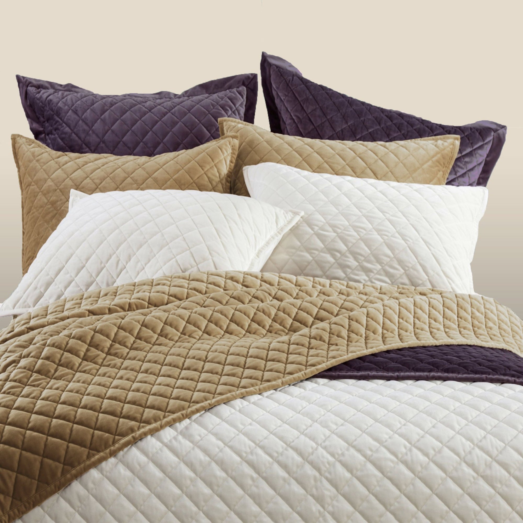 Velvet Diamond - Twin Quilt - Amethyst