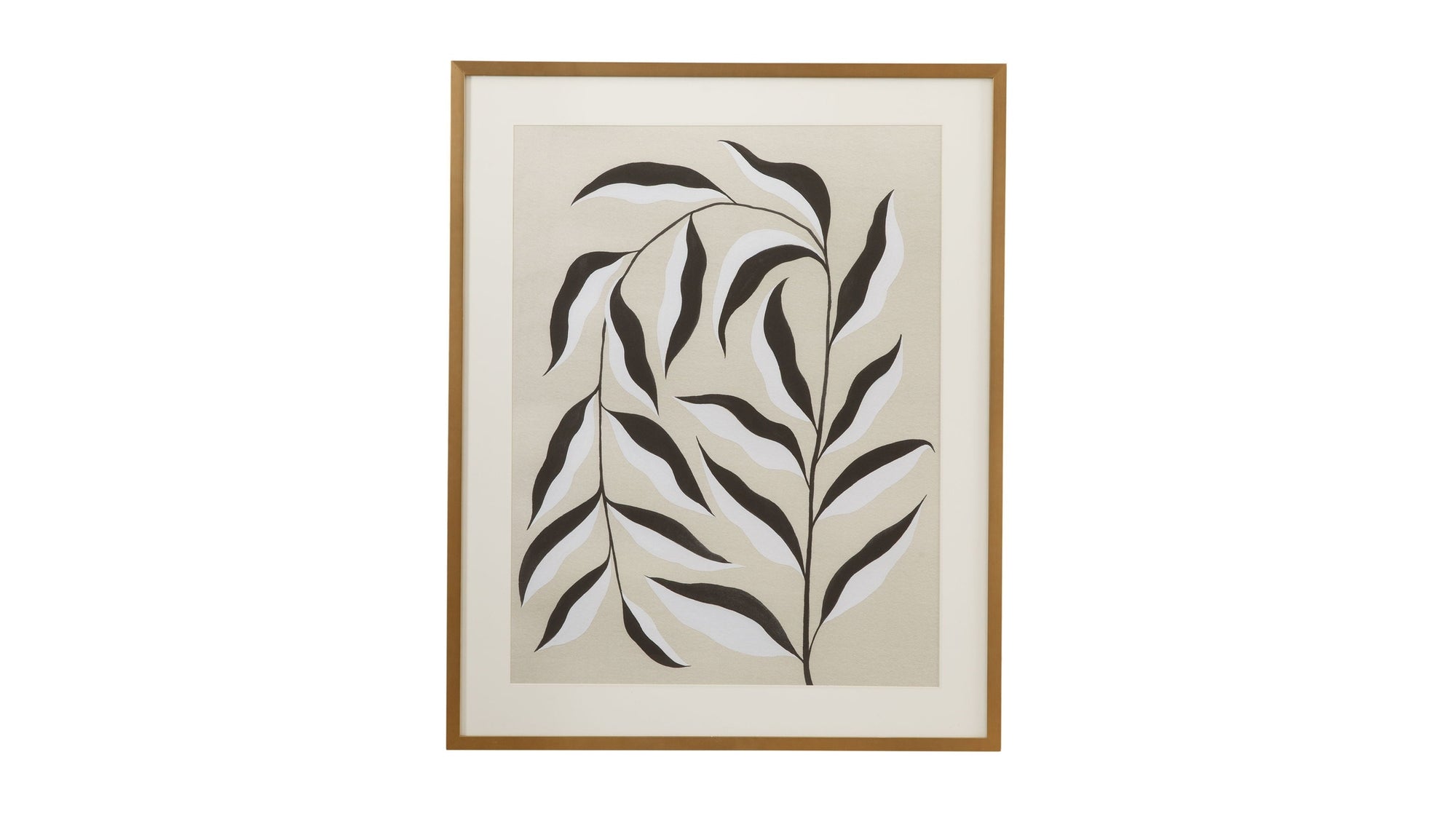 Emerging Weeds II Framed Print - Gray