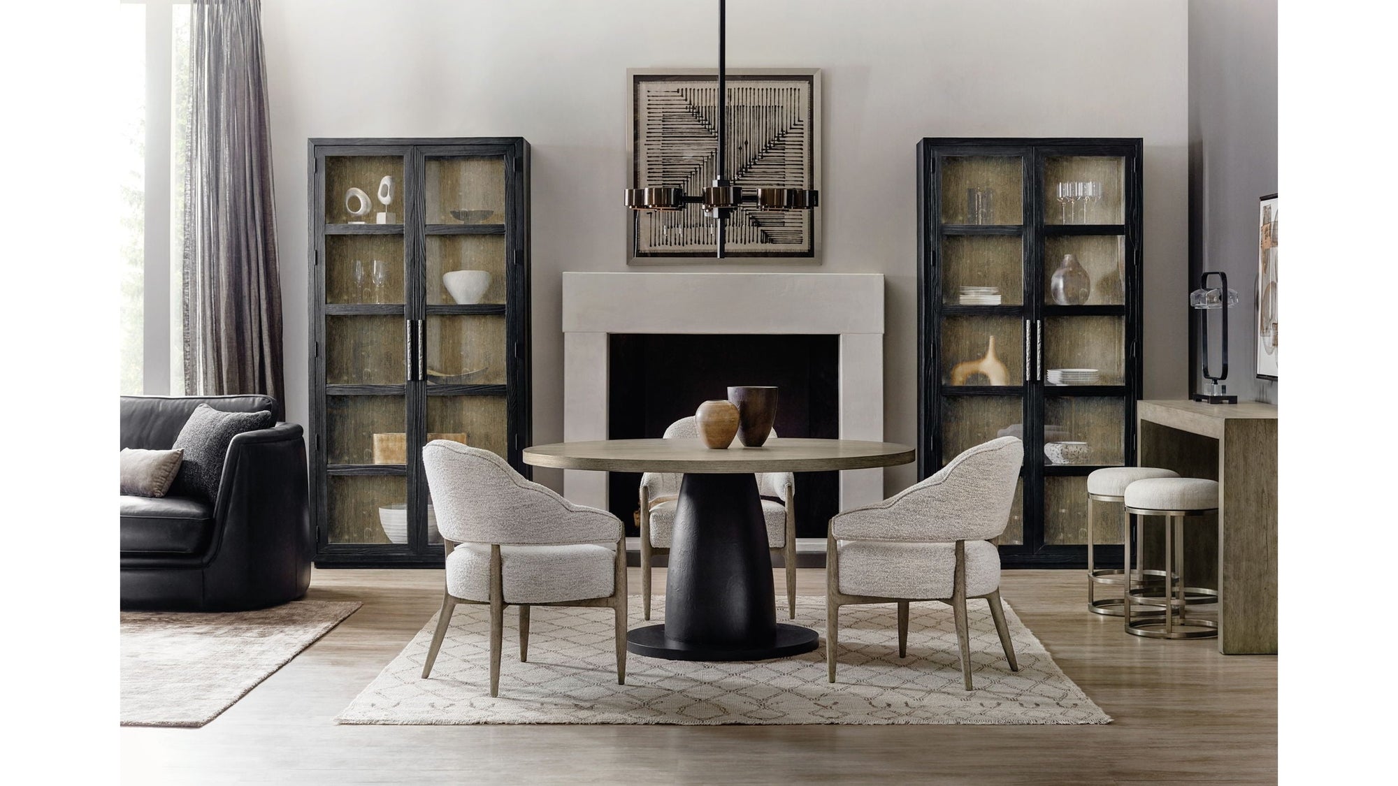 Linville Falls - Blue Ridge 60" Round Dining Table - Black