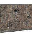 Melange - Florence 4-Door Credenza - Dark Gray