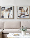 Vetrina - Framed Abstract Prints (Set of 2) - Gray