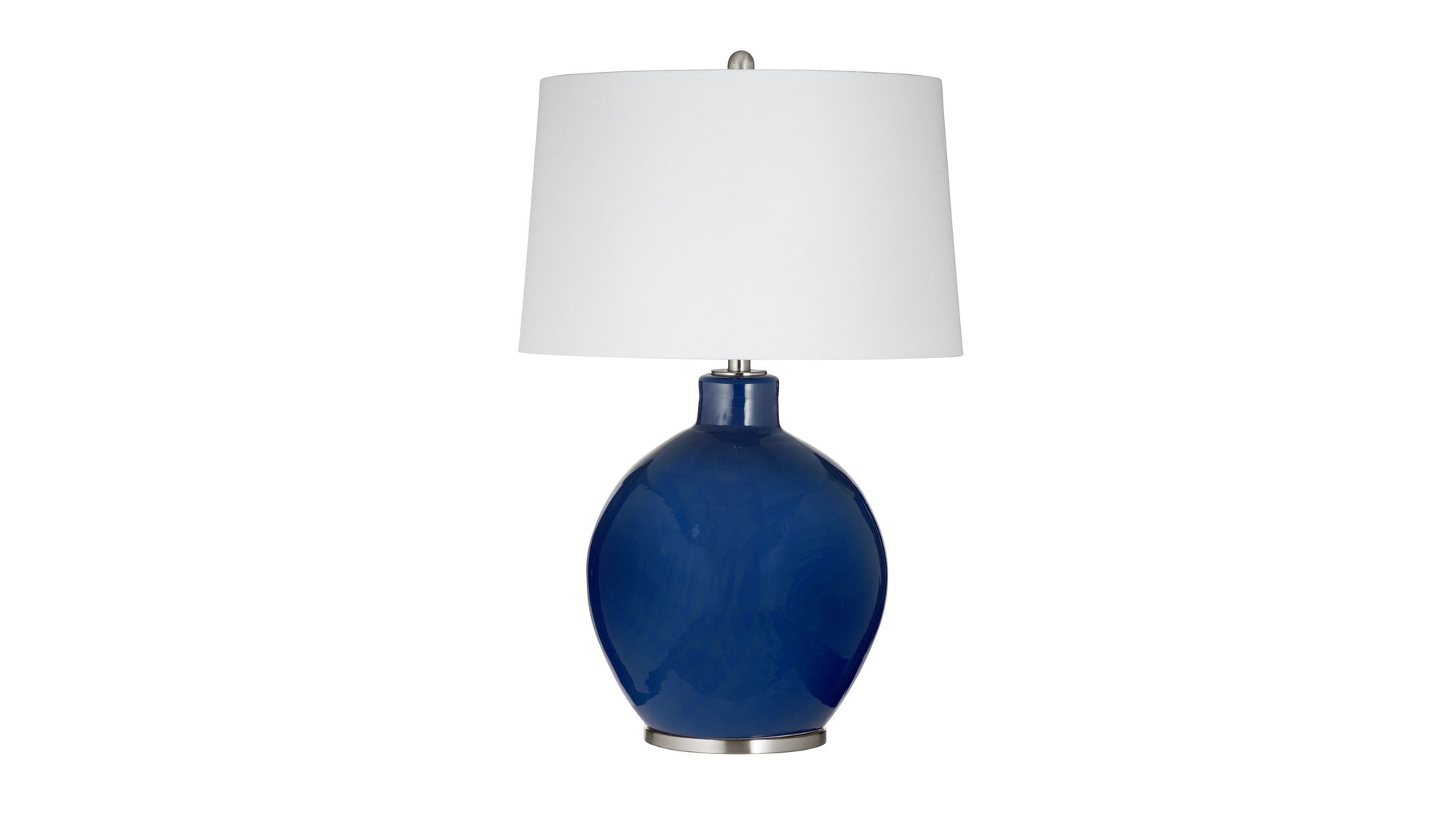 Navy Sphere Table Lamp - Navy