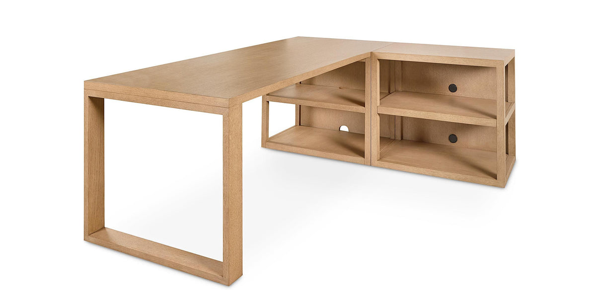 Richmond Peninsula Desk with Bookcases and Hutches