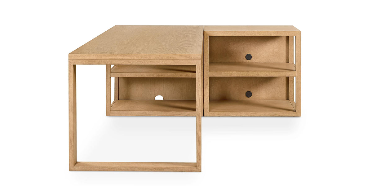 Richmond Peninsula Desk with Bookcases and Hutches