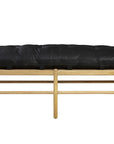 Osborne - Leather Bench - Black / Light Brown