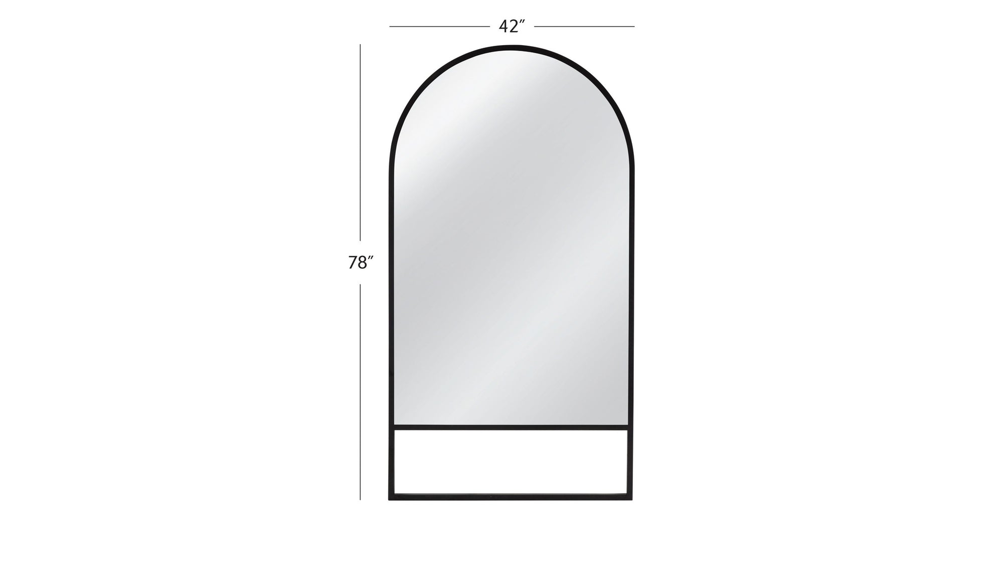 Kai - Floor Mirror - Black