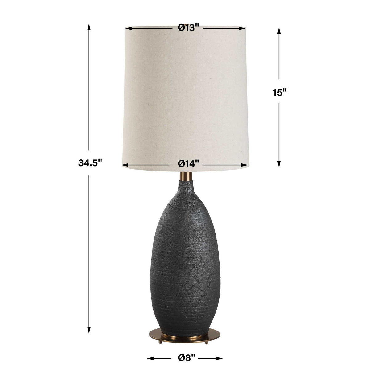 Bower - Table Lamp - Matt Black