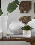 Floreana - Round Vase - White