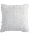 Ruched Rabbit - Euro Pillow With Down Insert - White