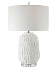 Caelina - Textured Table Lamp - White