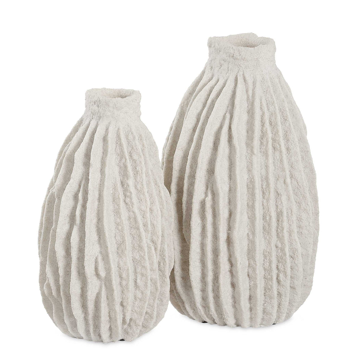 Ivory Ridge - Vases (Set of 2) - White