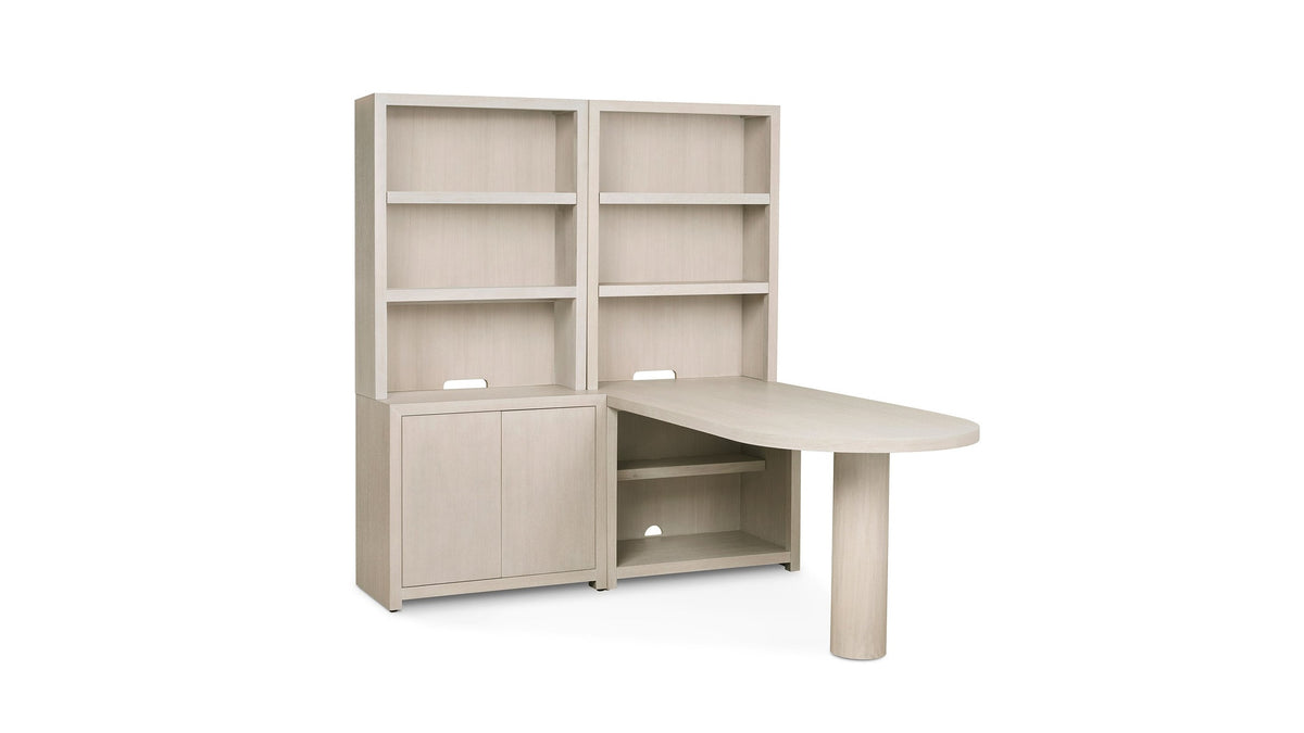 Haven Desk with Storage and Bookcase