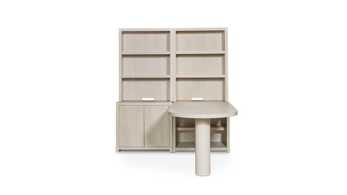 Haven Desk with Storage and Bookcase