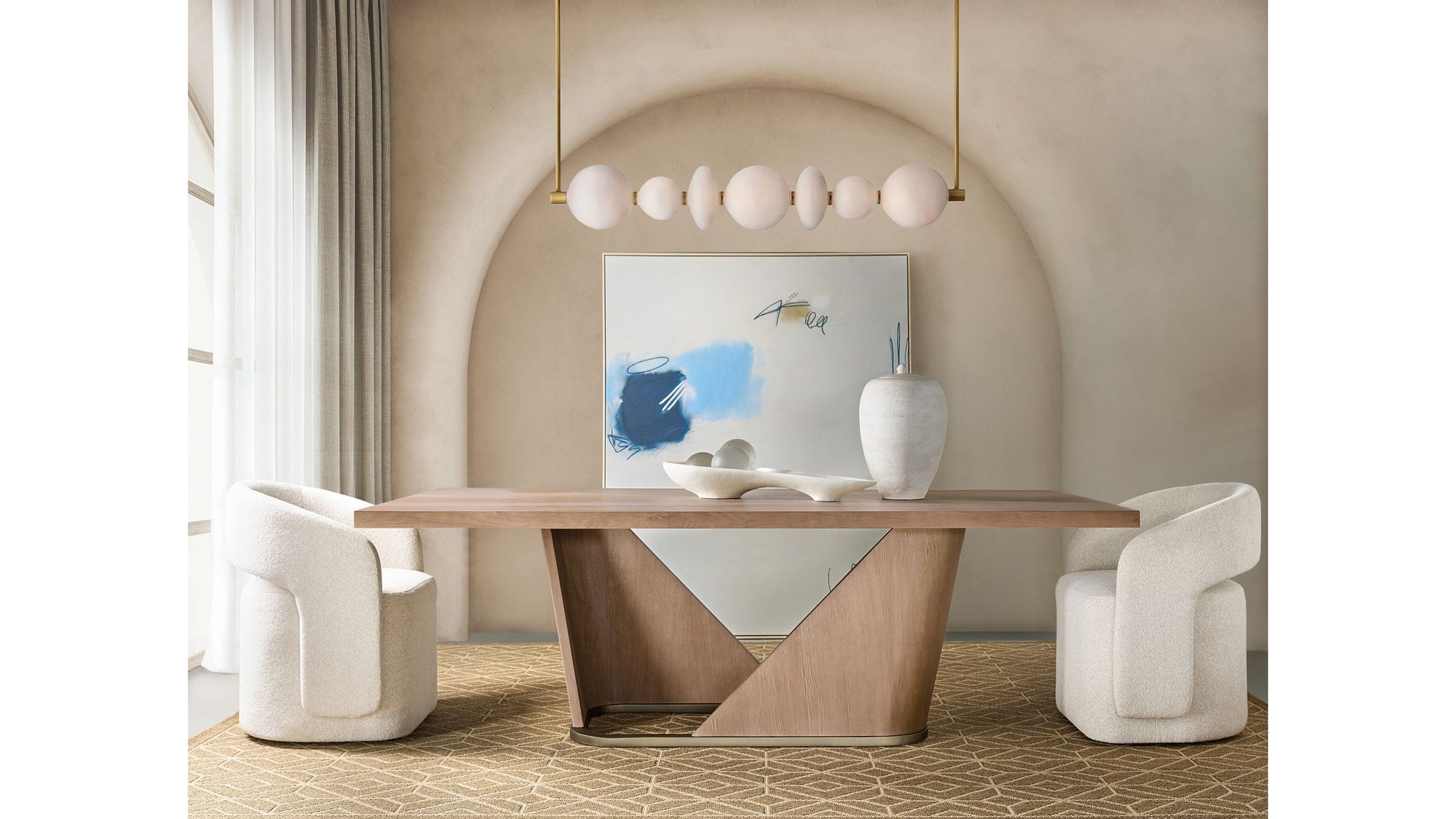 Commerce And Market - Open Concept Upholstered Dining Chair - Beige