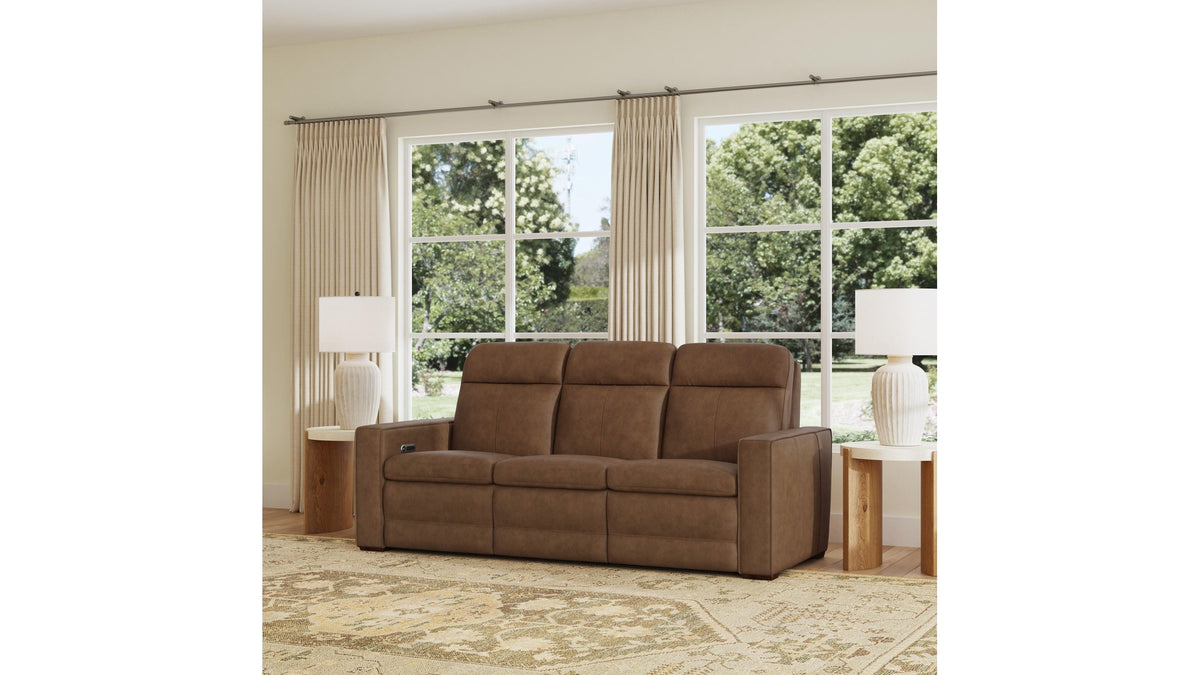 Dutch - Power Reclining Sofa With Console, Power Headrest, &amp; Lumbar