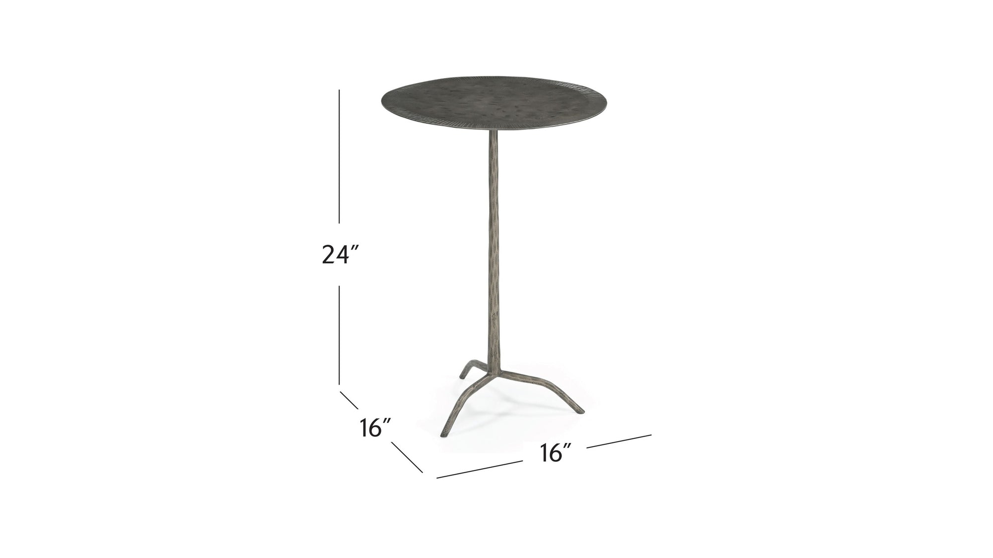 Silas - Accent Table - Antique Nickel
