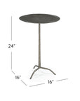 Silas - Accent Table - Antique Nickel