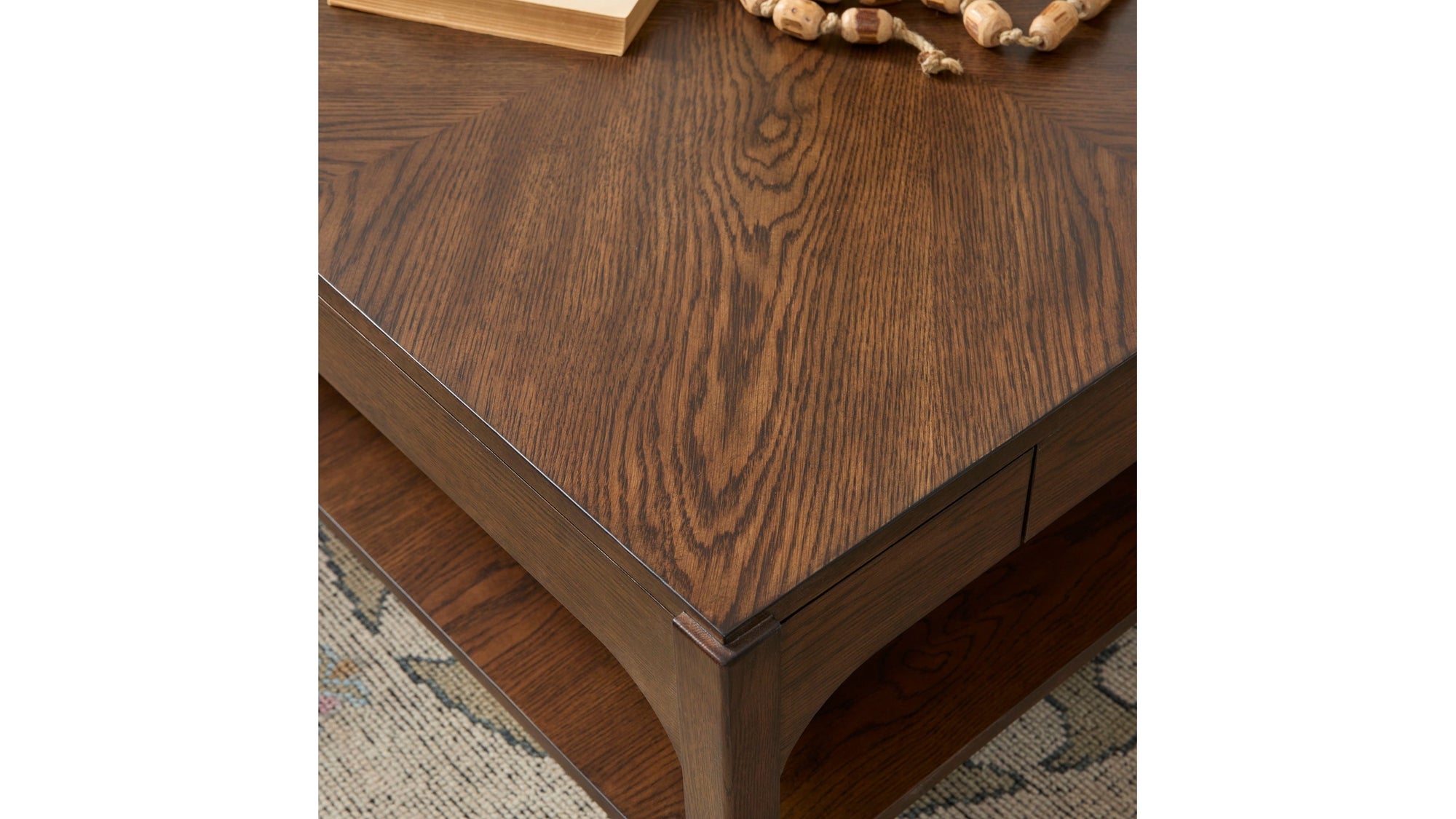 Sylvie - Rectangular Coffee Table - Dark Brown