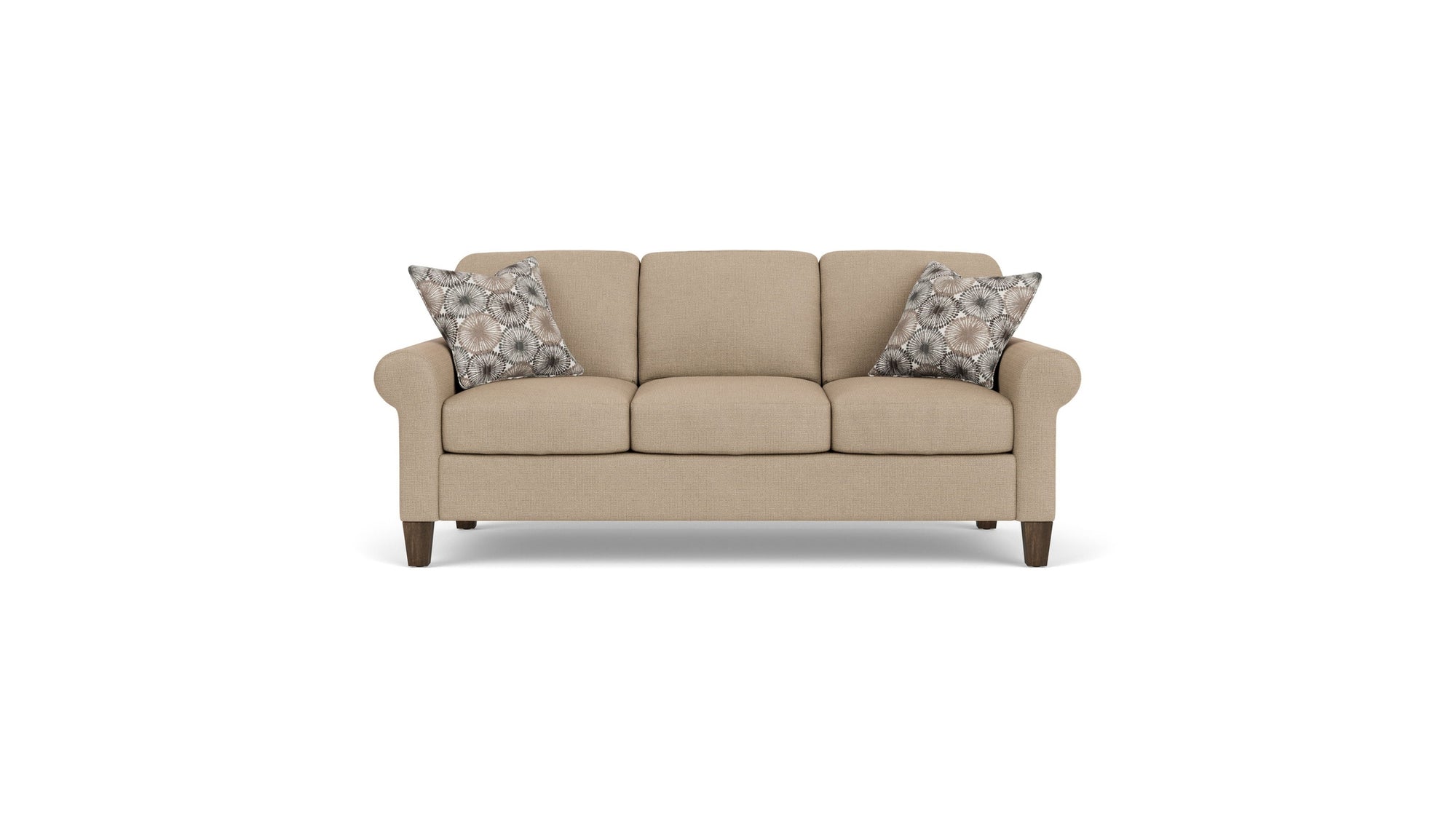 Moxy - Fabric Sofa, Curved Sock Arms