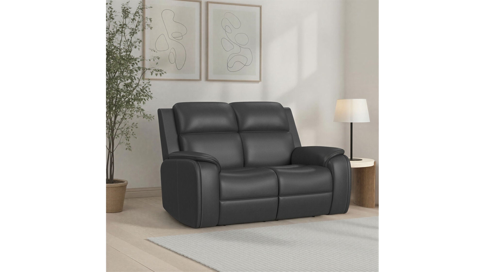 Ziggy - Power Reclining Loveseat With Power Headrest, Lumbar, Heat &amp; Massage
