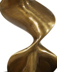 Spiraling - Cordless Brass Buffet Lamp - Black / Gold
