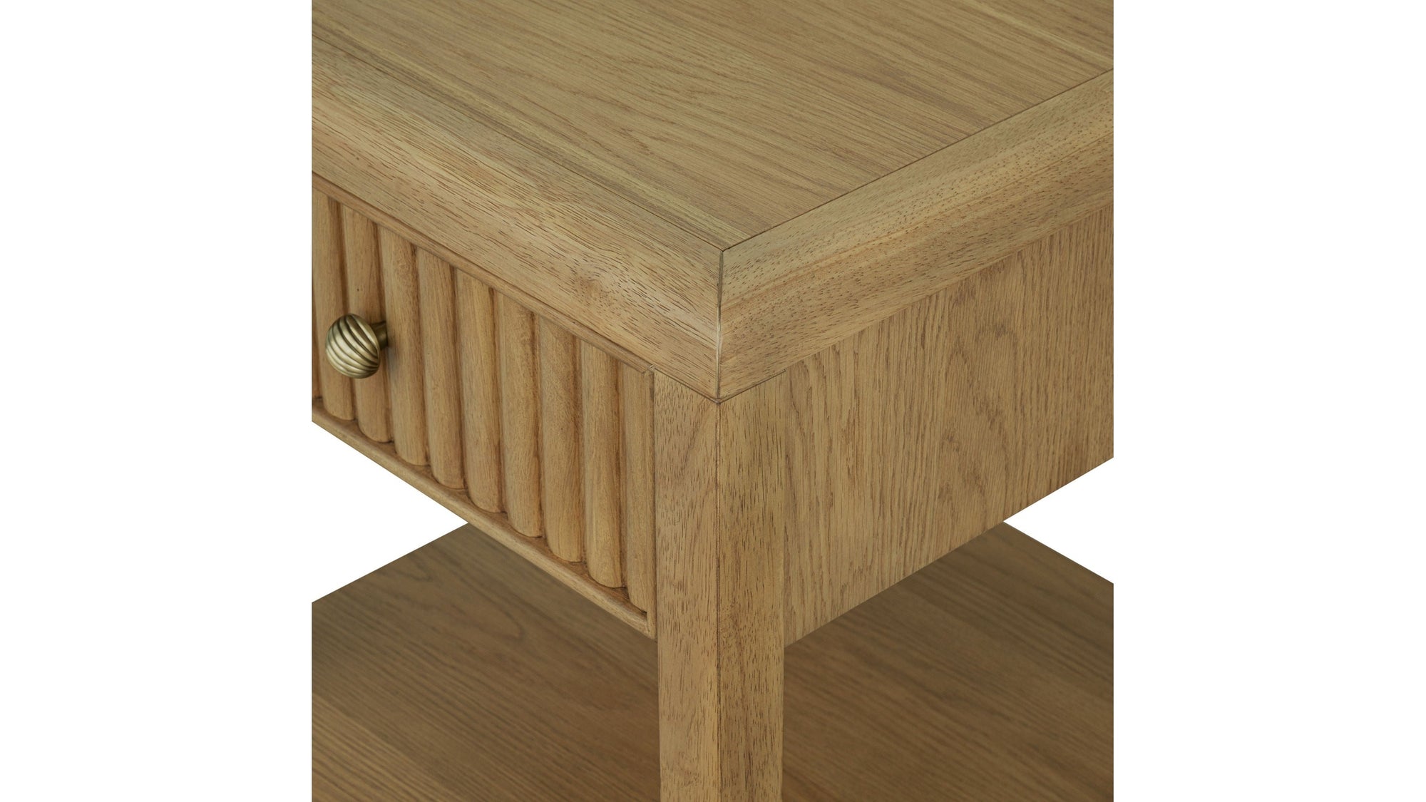 Reed - Chairside Table - Driftwood Oak