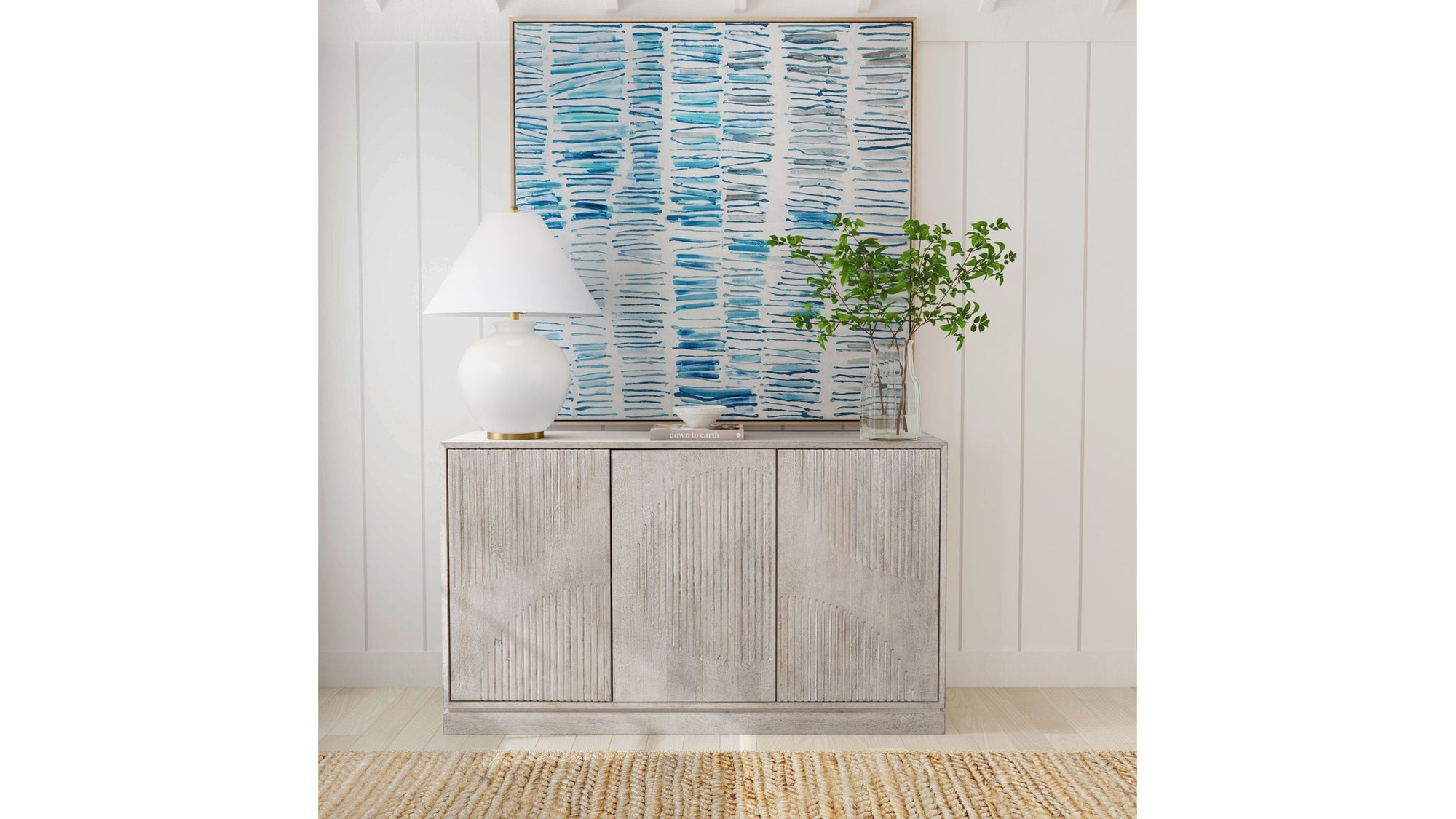 Blue Gail Canvas Art - Light Blue