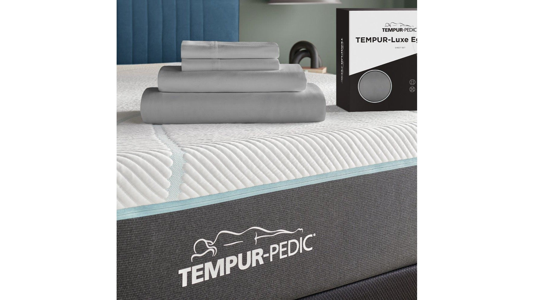 Linens - Tempur Luxe Egyptian Cotton Sheet Set - Silver Mist